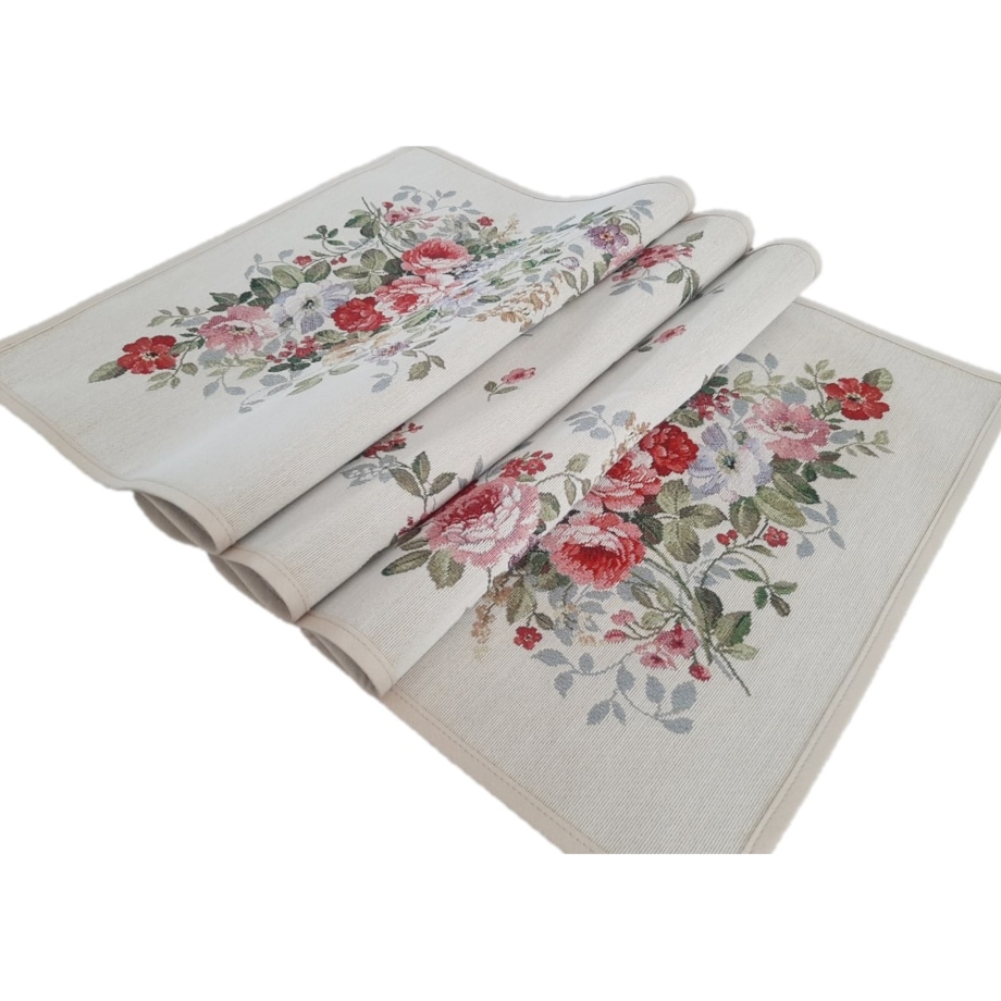 Bieżnik Na Stół 40X100 Cm Dekoracyjny Ozdobny Róże