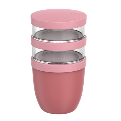 Lunchpot Ellipse 500+200+200 ml Vivid Mauve 107658078700