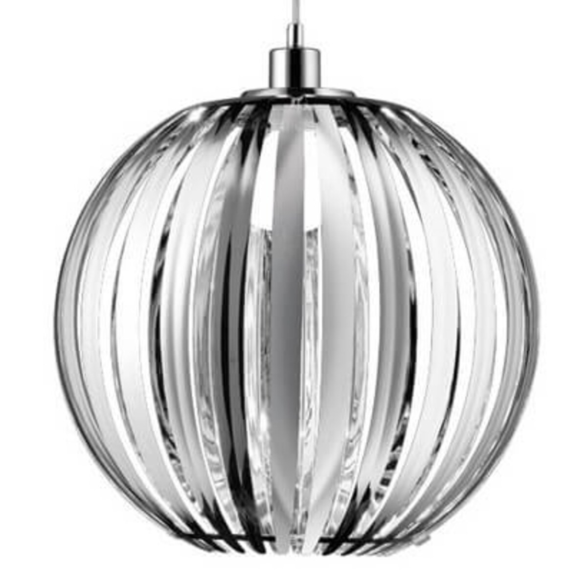 Kulista lampa wisząca Zucca 304100106 crystal glamour do salonu chrom