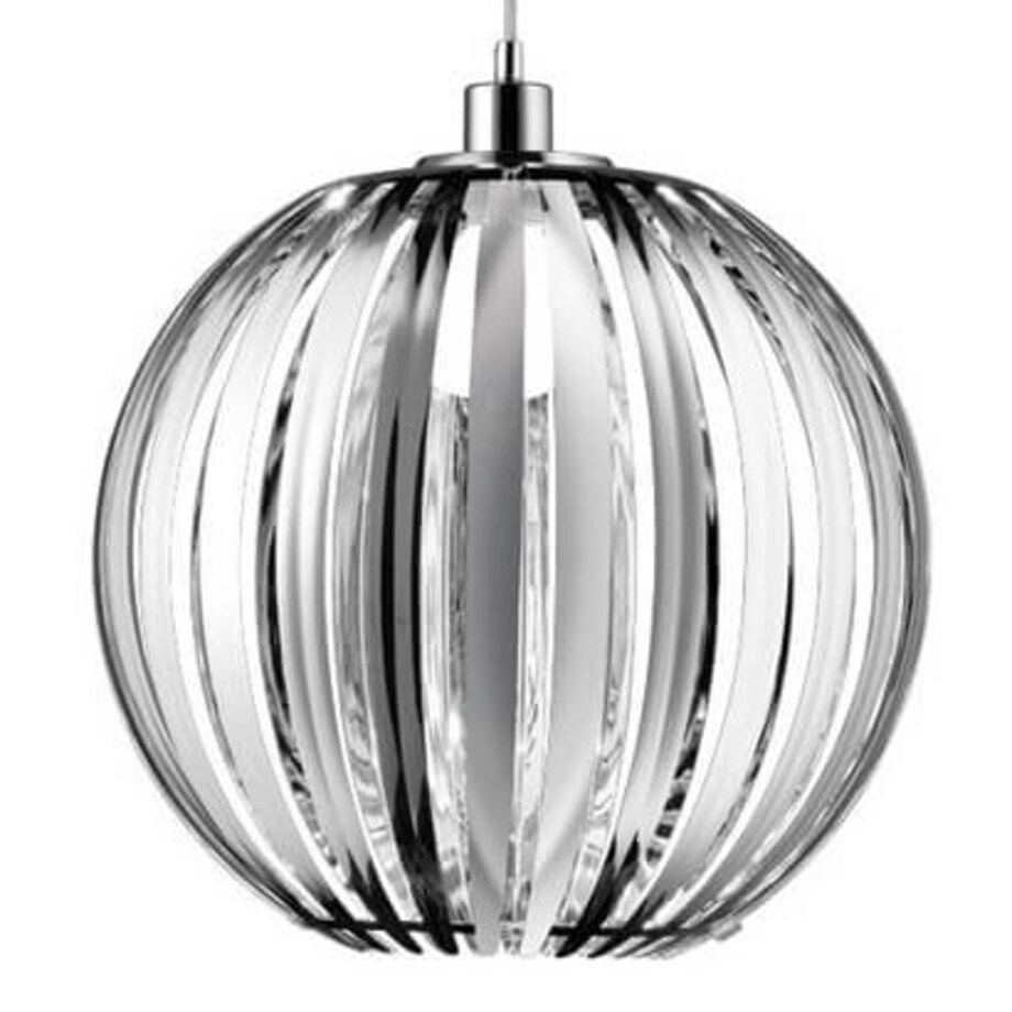 Kulista lampa wisząca Zucca 304100106 crystal glamour do salonu chrom