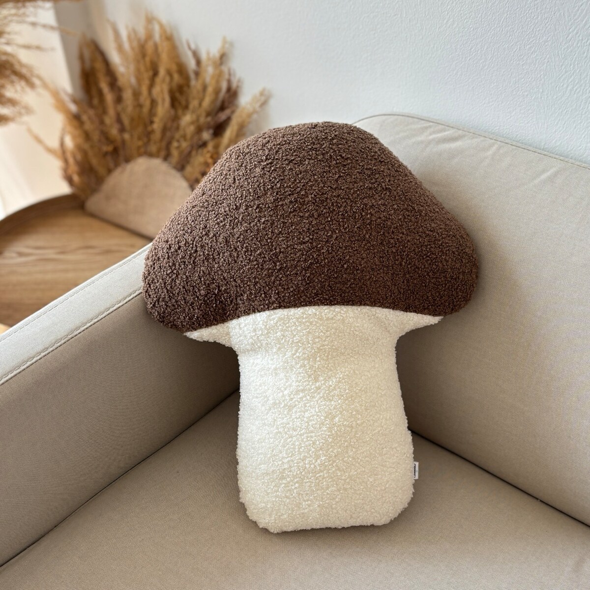 Poduszka jesienna Grzyb boucle