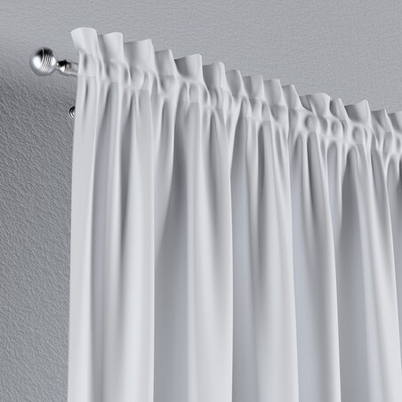 Zasłona na kanale z grzywką 1 szt. 130x245 biały z połyskiem
