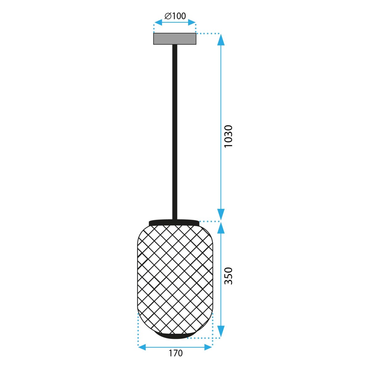 Lampa Wisząca Boho APP1424-1CP