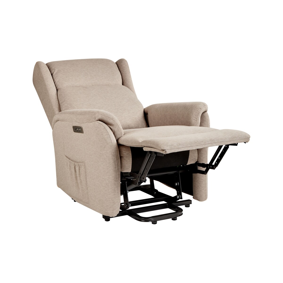 Elektryczny fotel rozkładany ELEGY Beżowoszary