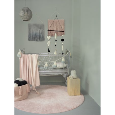 Kosz Basket Tassels Vintage Nude