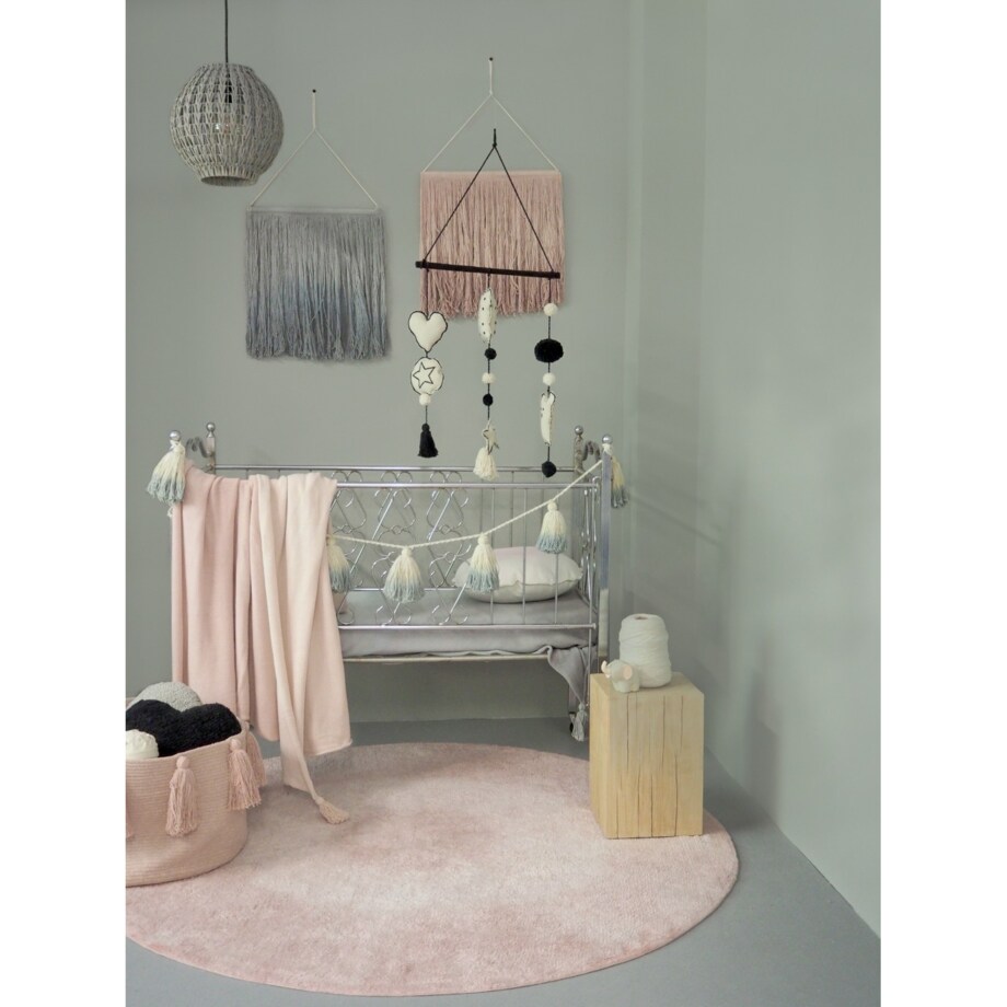 Kosz Basket Tassels Vintage Nude