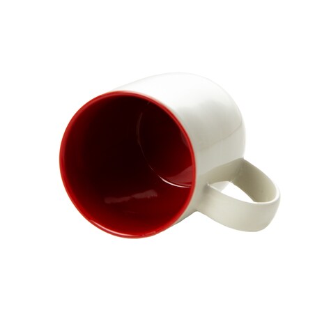 Kubek Świąteczny Na Prezent Ceramiczny Boże Narodzenie 370 Ml Biały Ceramiczny Bombka