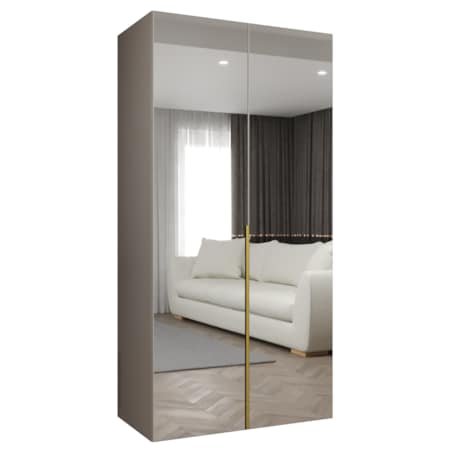 Szafa uchylna otwierana ALICANTE 3 100 wys. 202 cm Kaszmir + u. Złoty