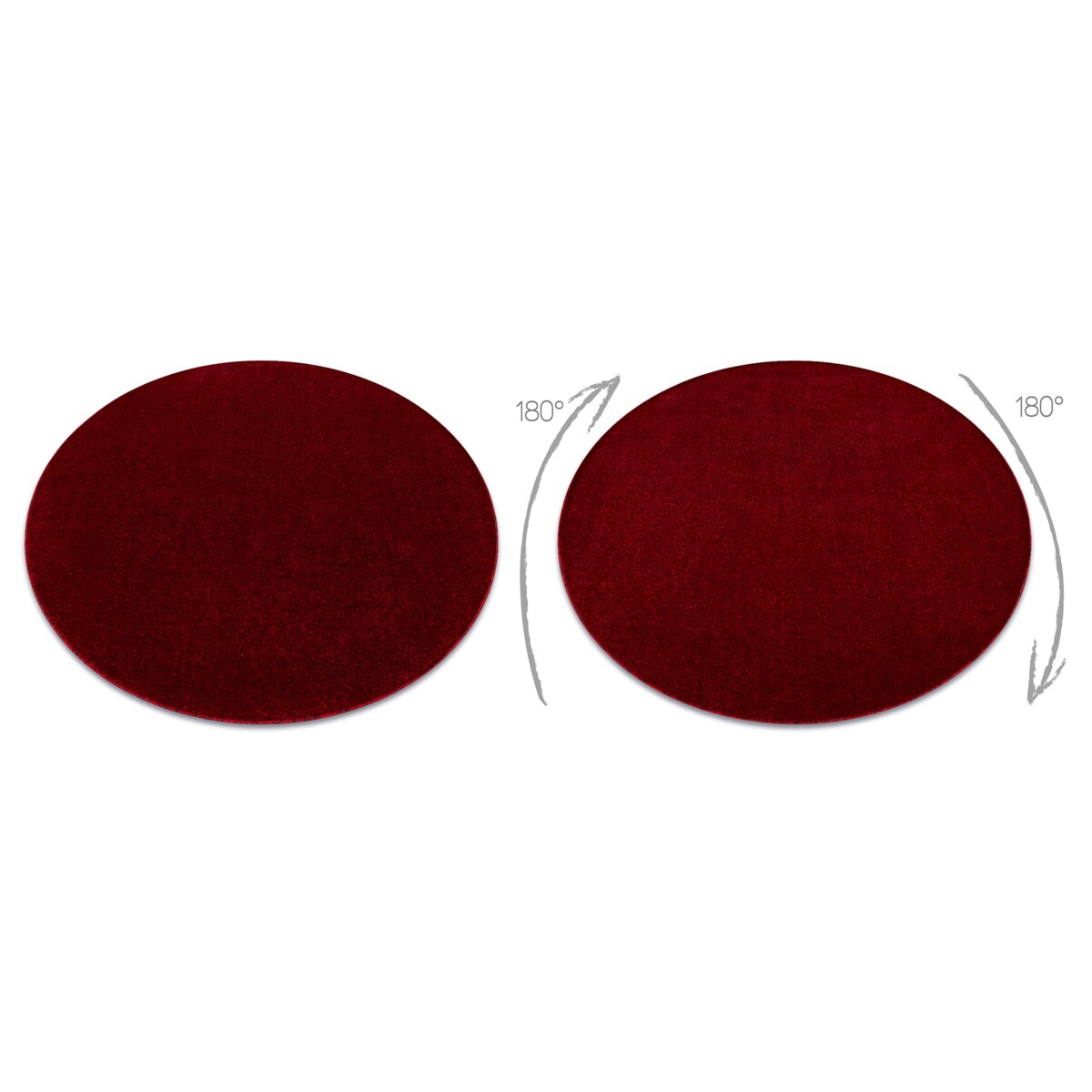 Dywan ETON PLUS koło Melanż czerwony / koło 100 cm