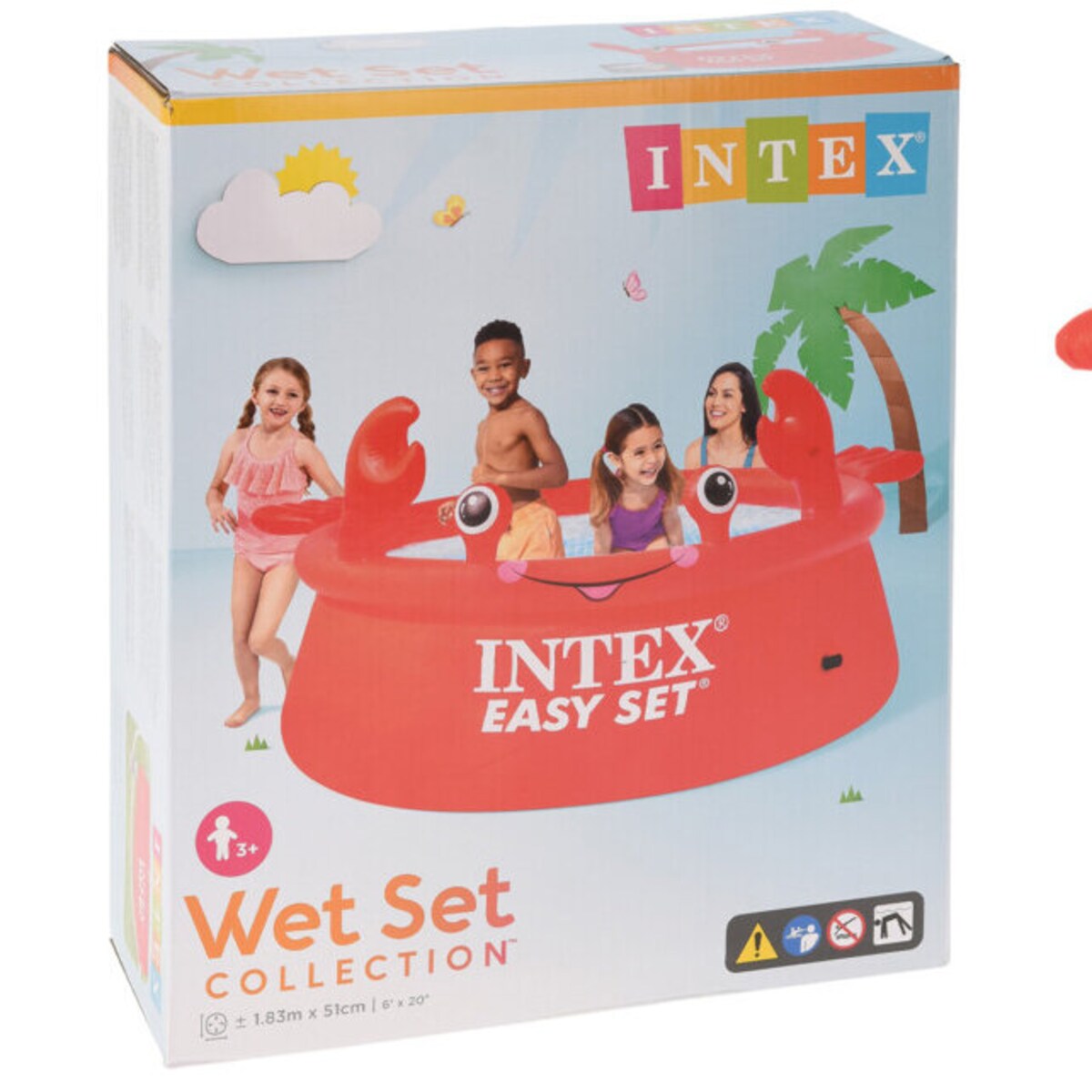 Dmuchany basen w kształcie kraba, 880 l, 183 x 51 cm