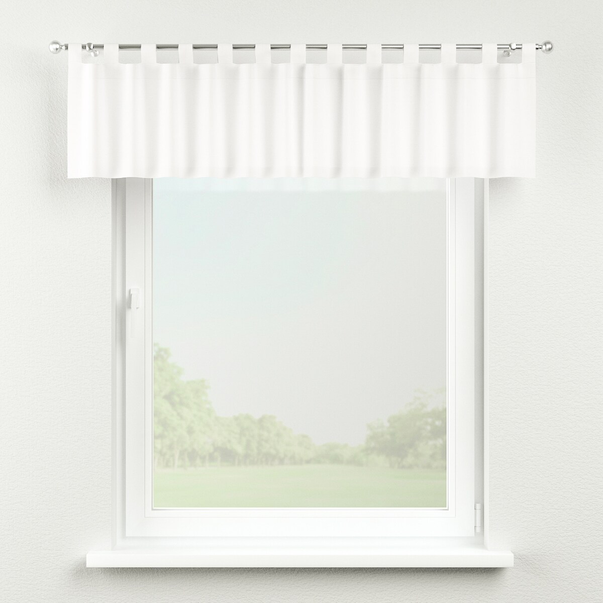 Lambrekin na szelkach 260x40 biały