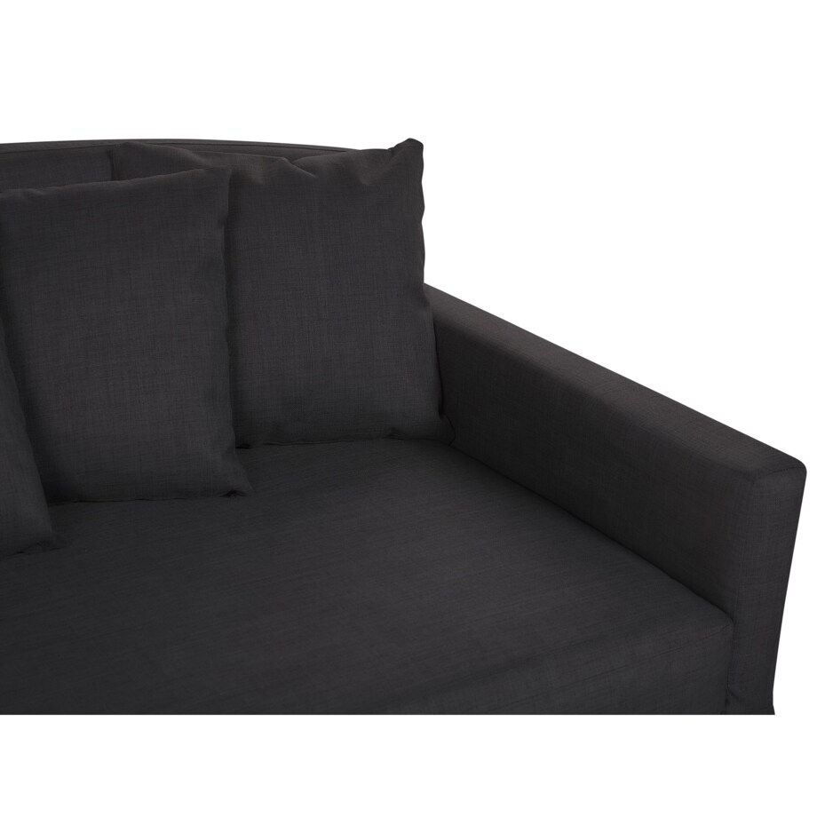Pokrowiec na sofę 3-osobową czarny GILJA