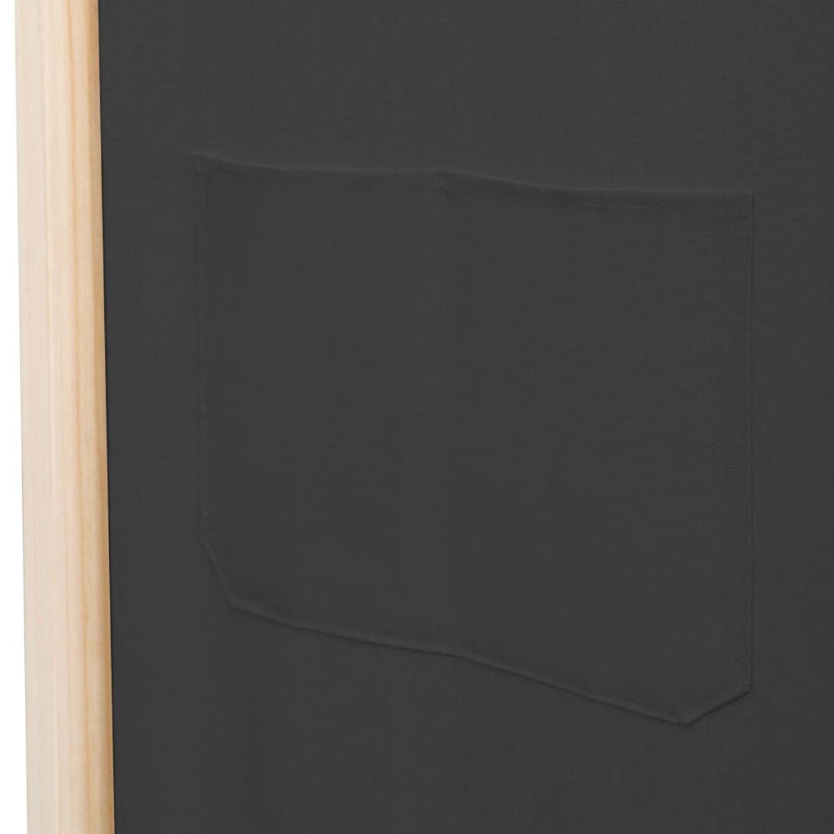 vidaXL Parawan 3-panelowy, szary, 120x170x4 cm, tkanina