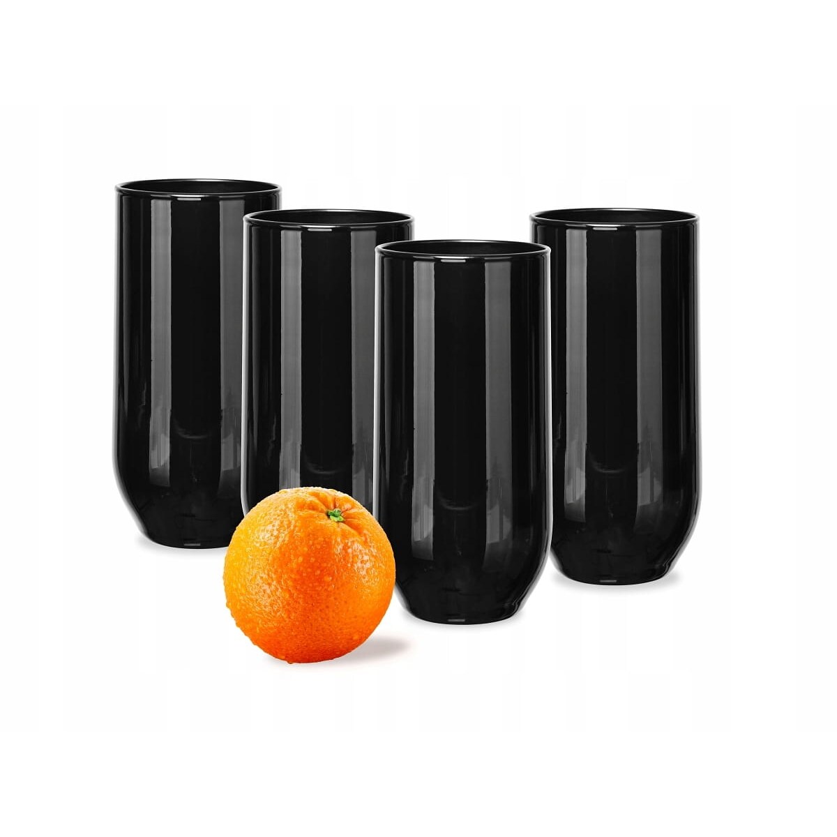 Szklanka Czarna Wysoka 400 ml , Drinki Soki Koktajl