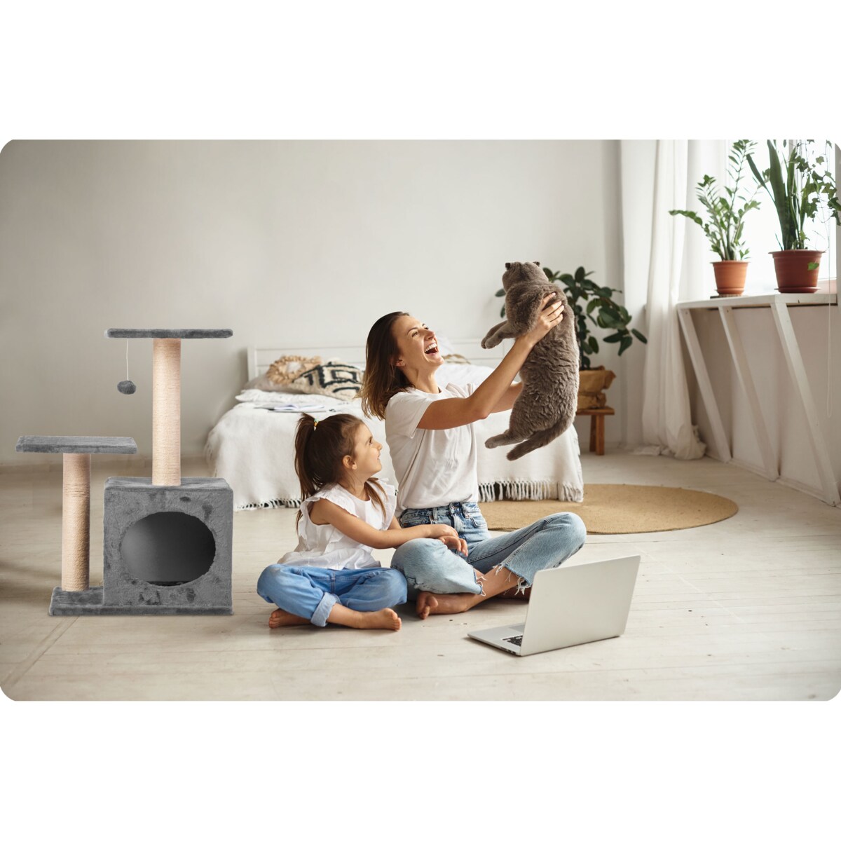 Drapak dla kota drzewo domek legowisko 71cm Pethaus