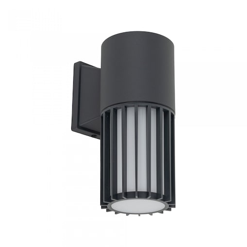 Kinkiet zewnętrzny TK Lighting RIBO GRAY IP54 E27 szaro-biały aluminiowy na elewację i taras