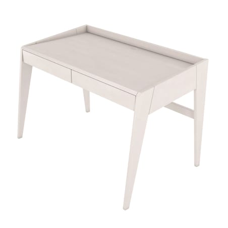 Drewniane bukowe biurko / toaletka z szufladami Visby LISA/ kolor biały