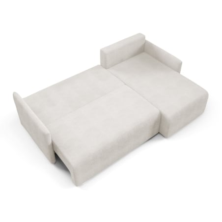 Narożnik z funkcją spania VALIA i pojemnikiem na pościel, ciemno-beżowa