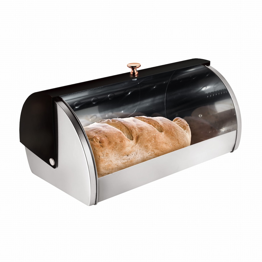 Chlebak stalowy pojemnik na chleb pieczywo bułki BERLINGER HAUS Black Rose