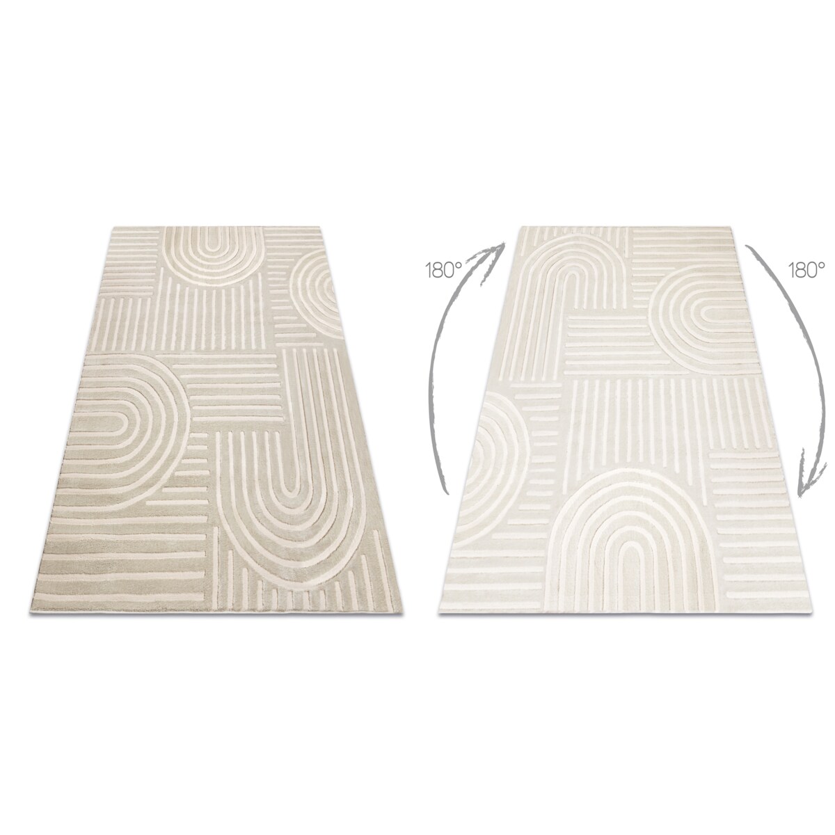 Dywan BALANCE 1918 taupe - Geometryczny, 200x290 cm