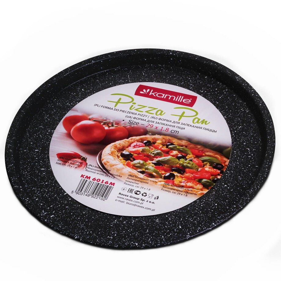 Forma blacha do pieczenia pizzy z powłoką marmurkową 29cm KAMILLE