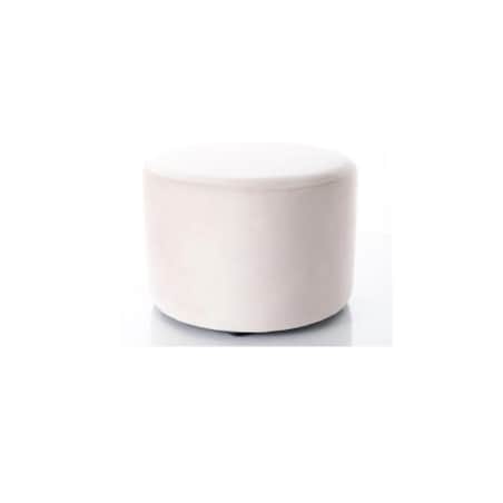 Pufa DOTI A VELVET jasnobeżowa