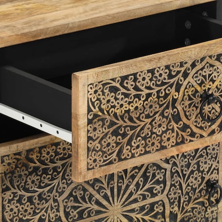 vidaXL Szafka nocna, 50x33x60 cm, lite drewno mango