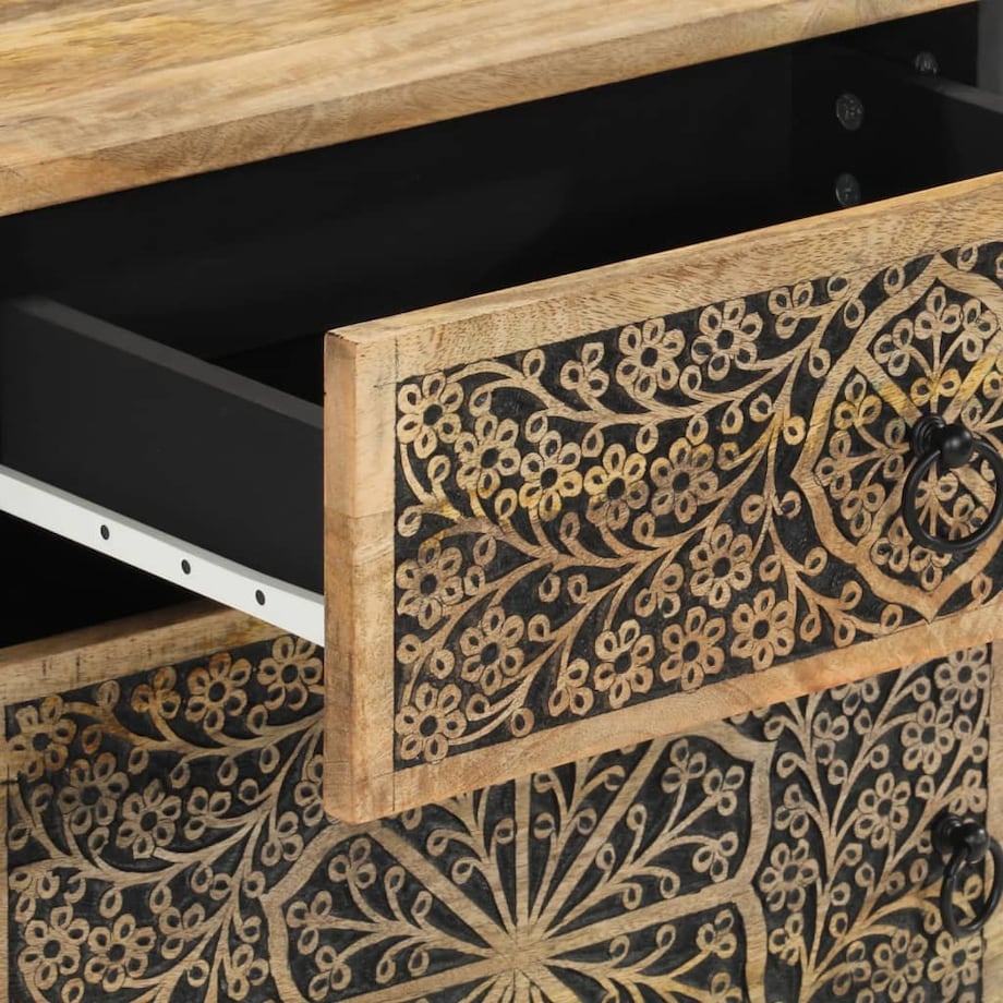 vidaXL Szafka nocna, 50x33x60 cm, lite drewno mango