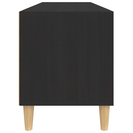 vidaXL Szafka pod TV, czarna, 100x34,5x44,5cm, materiał drewnopochodny