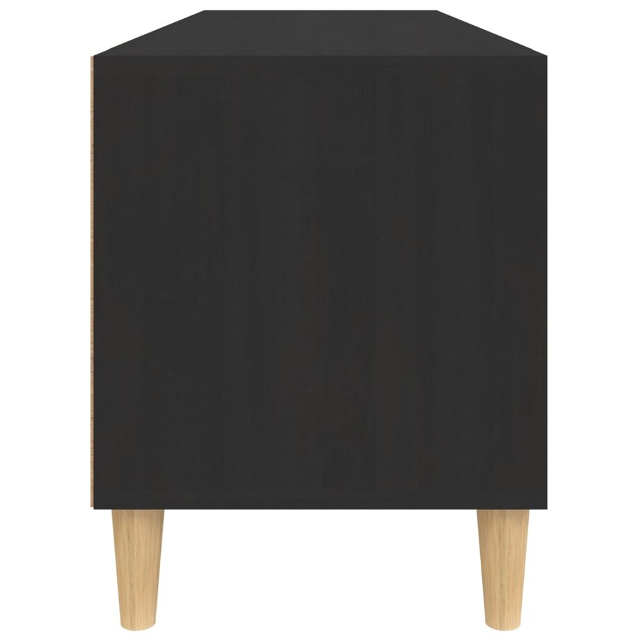 vidaXL Szafka pod TV, czarna, 100x34,5x44,5cm, materiał drewnopochodny