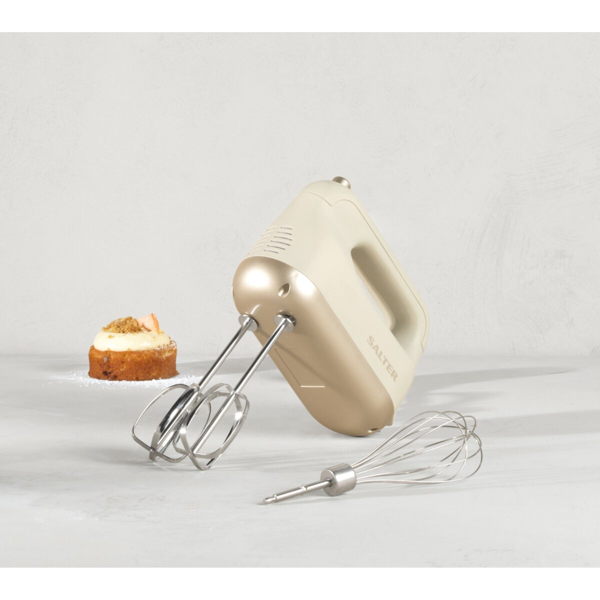 Mikser ręczny 250 W SALTER, 5 prędkości, 3 końcówki