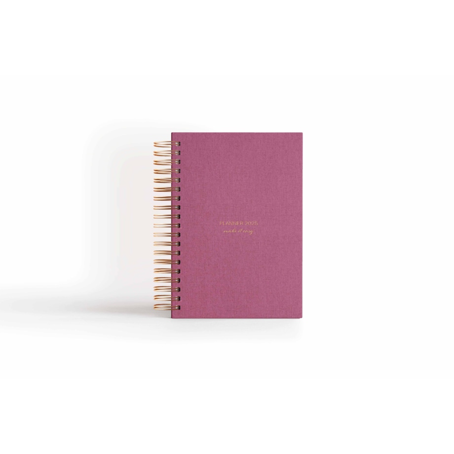 Planner dzienny na spirali 2025 – Poema Rosado