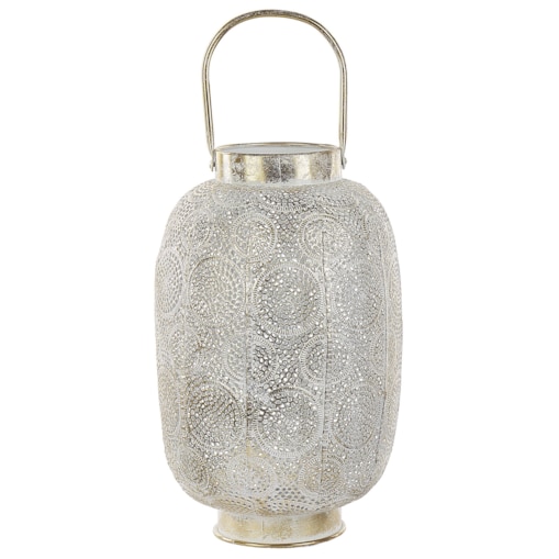 Lampion metalowy 40 cm złoty LANTAU