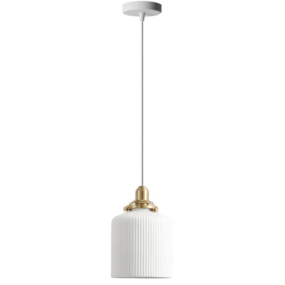 Lampa Sufitowa Wisząca Ceramiczna Biała White