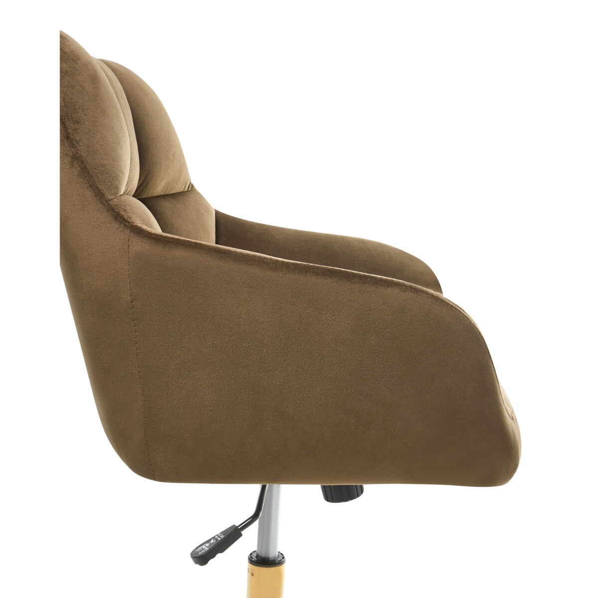 Krzesło obrotowe PALMDALE Welur Brązowy