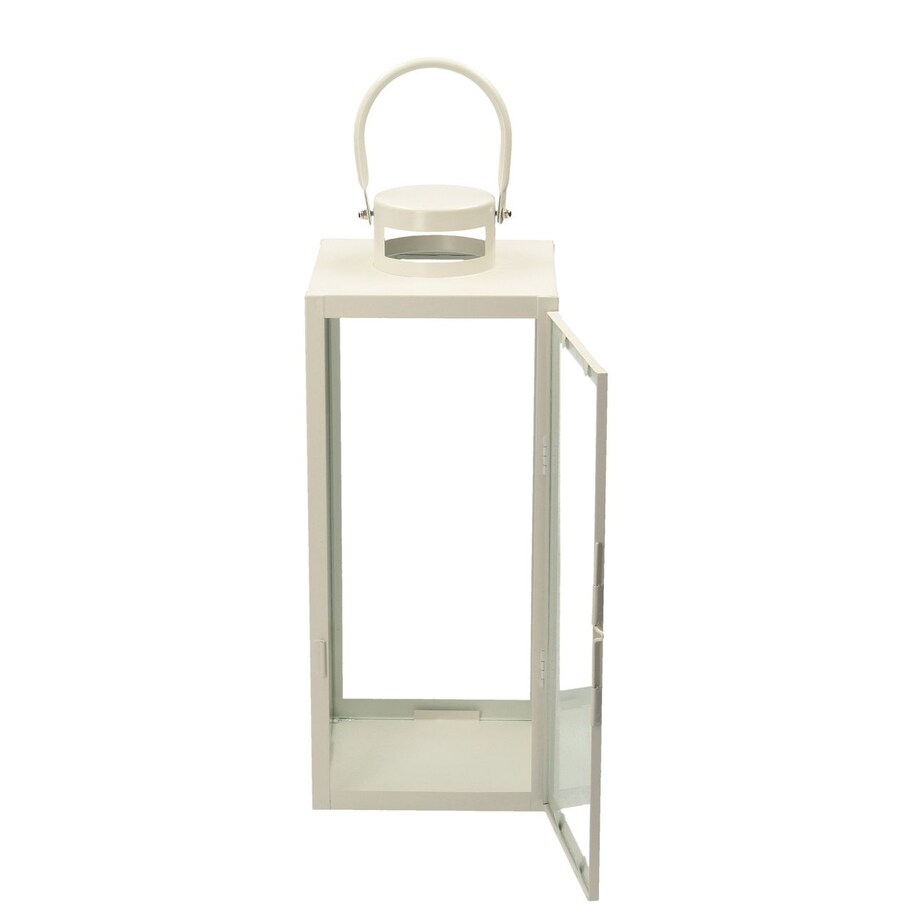 Lampion Metalowy Elegance White 50 cm, 17 x 17 x 50 cm