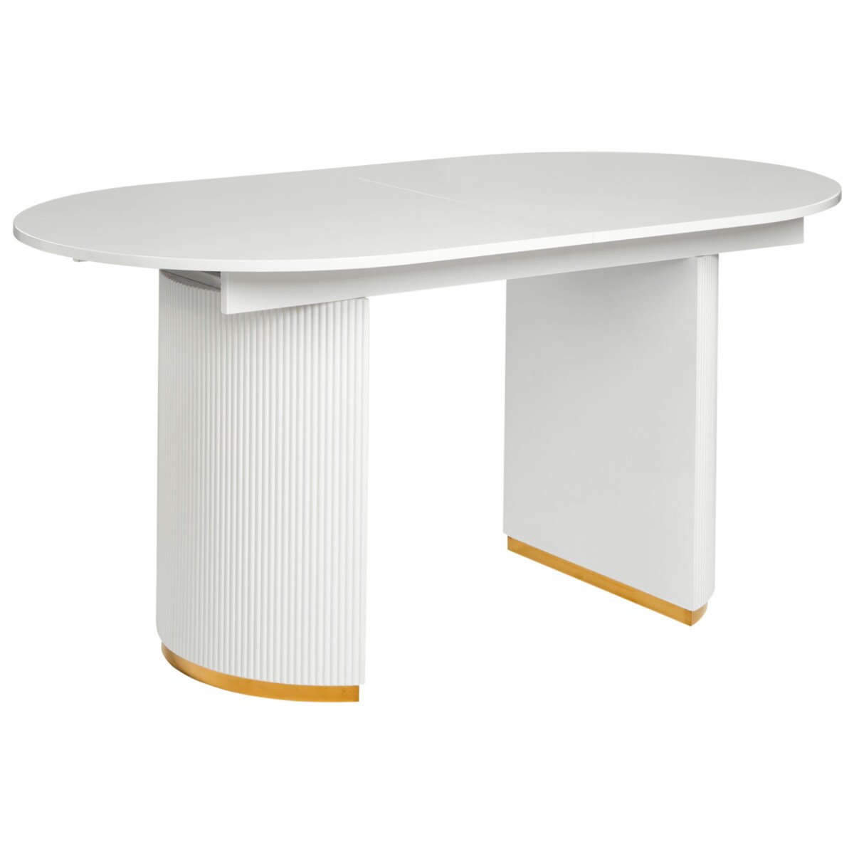 Stół do jadalni rozkładany DULVERTON Biały 160/200 cm 90 cm