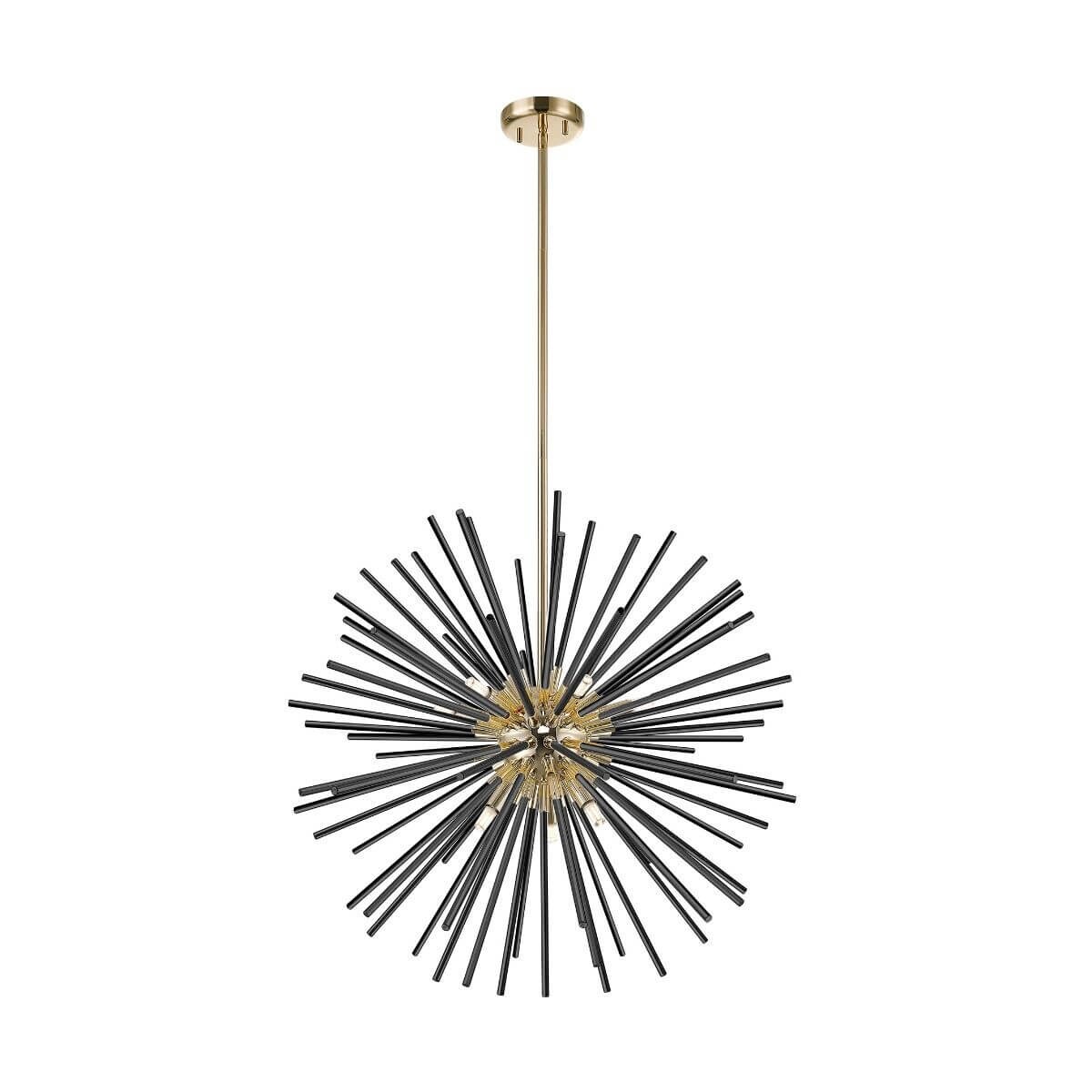 Lampa wisząca druciana Urchin P0491-09C-F7BC Zumaline czarny złoty