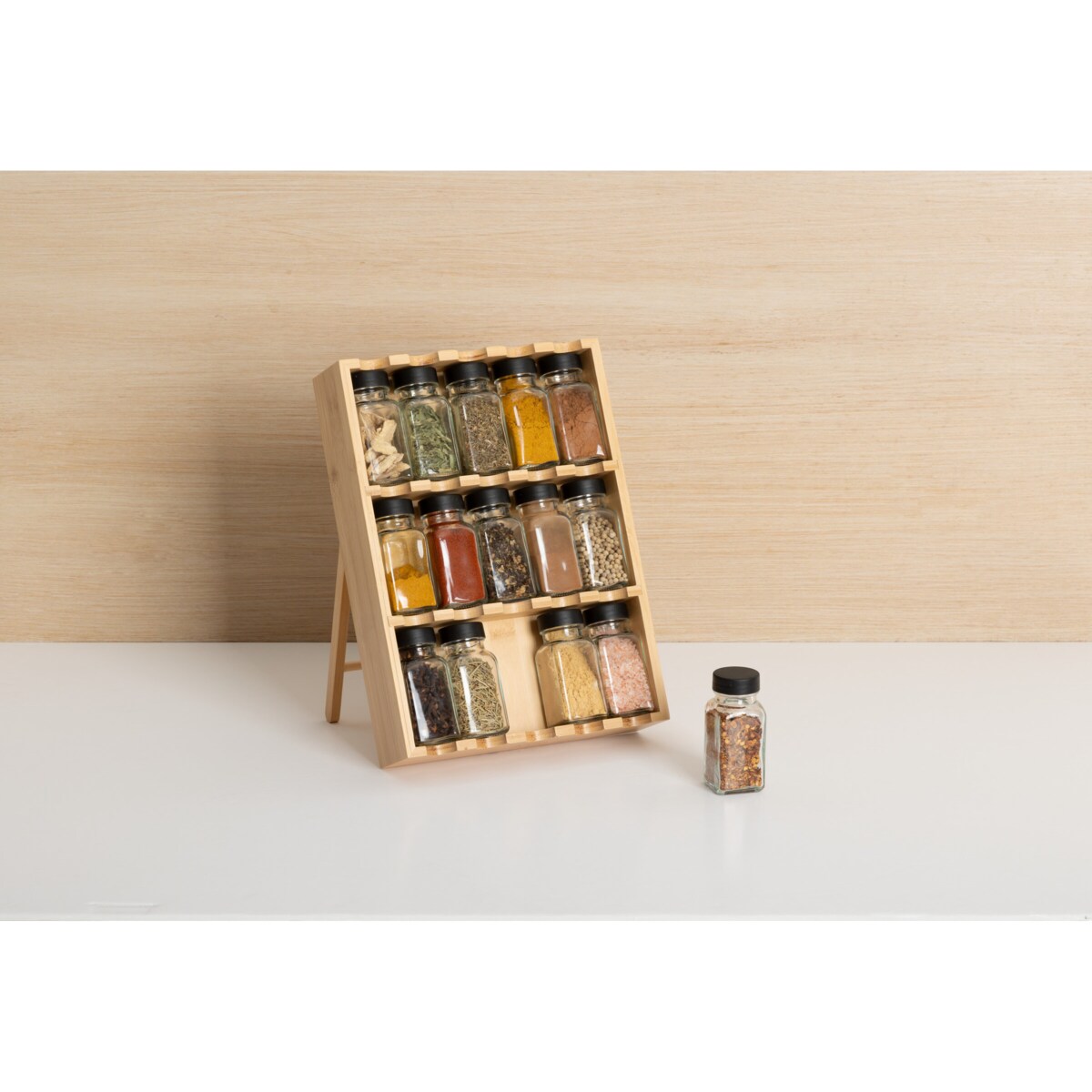 Organizer na przyprawy do szuflady lub na blat 15 słoików