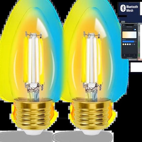 inteligentna żarówka bluetooth mesh c35 4.5w 2 szt. ,z pilotem
