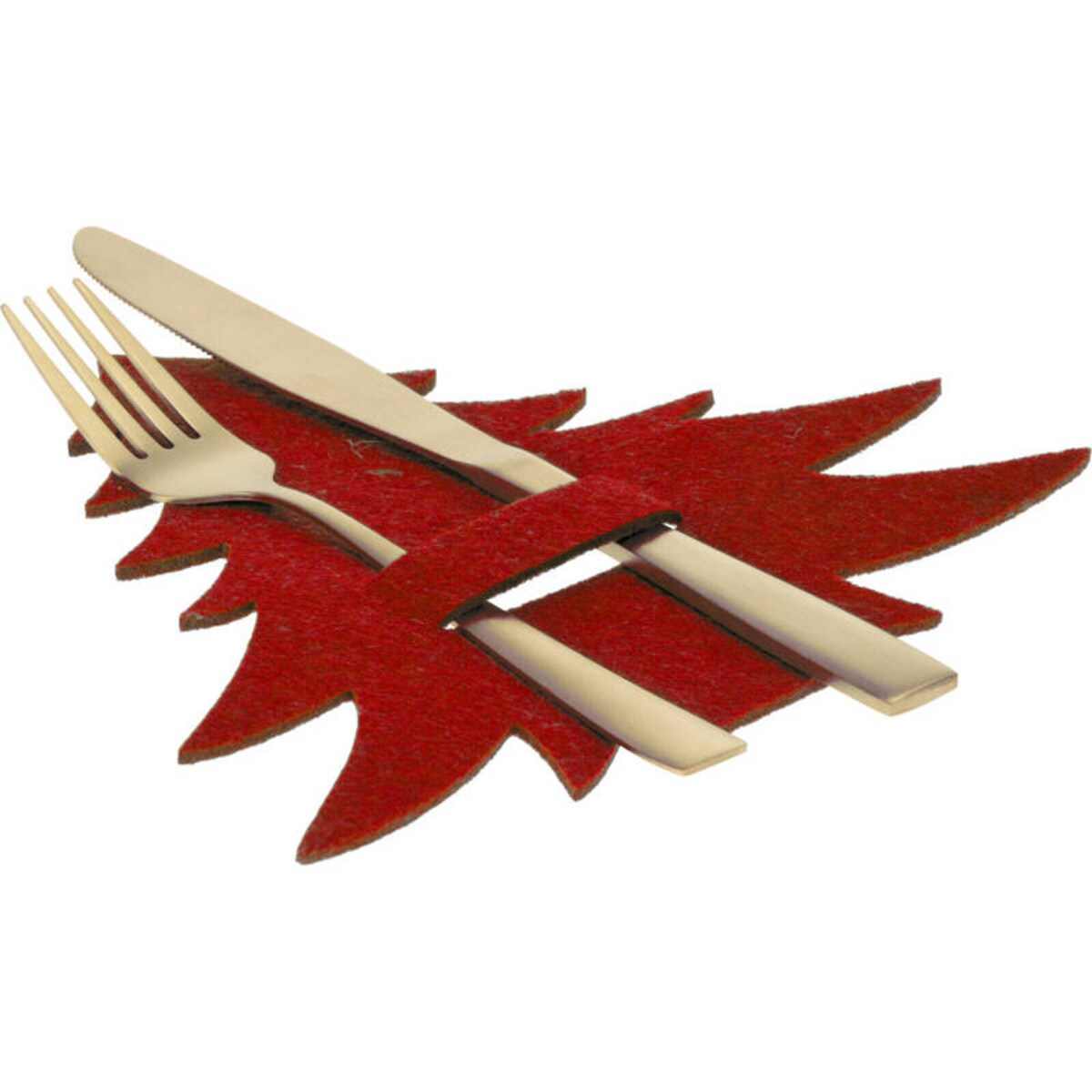 Kieszonki na sztućce świąteczne Choinki, 4 sztuki