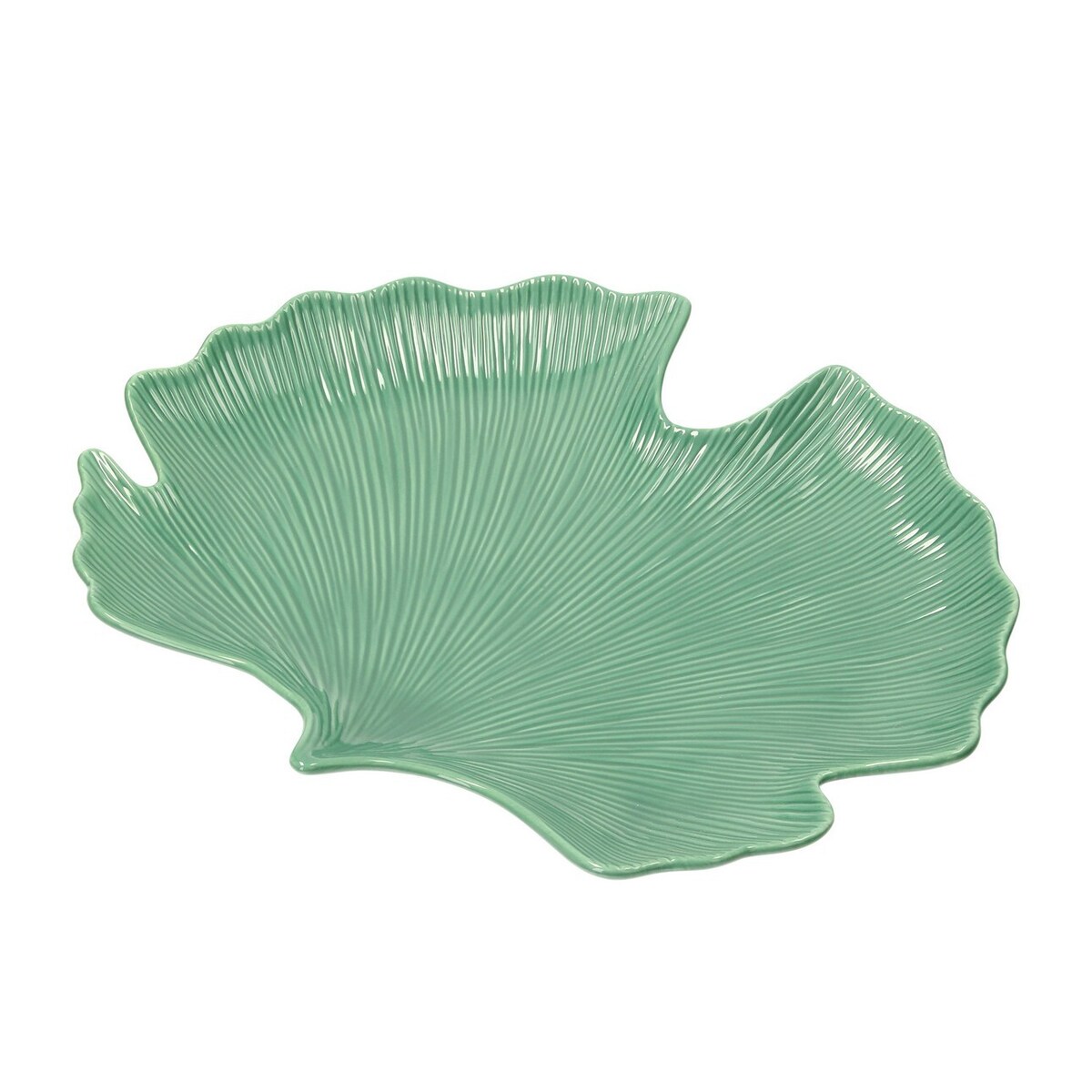 Półmisek Jungle Leaves 35cm light green, 35 x 29 x 3 cm