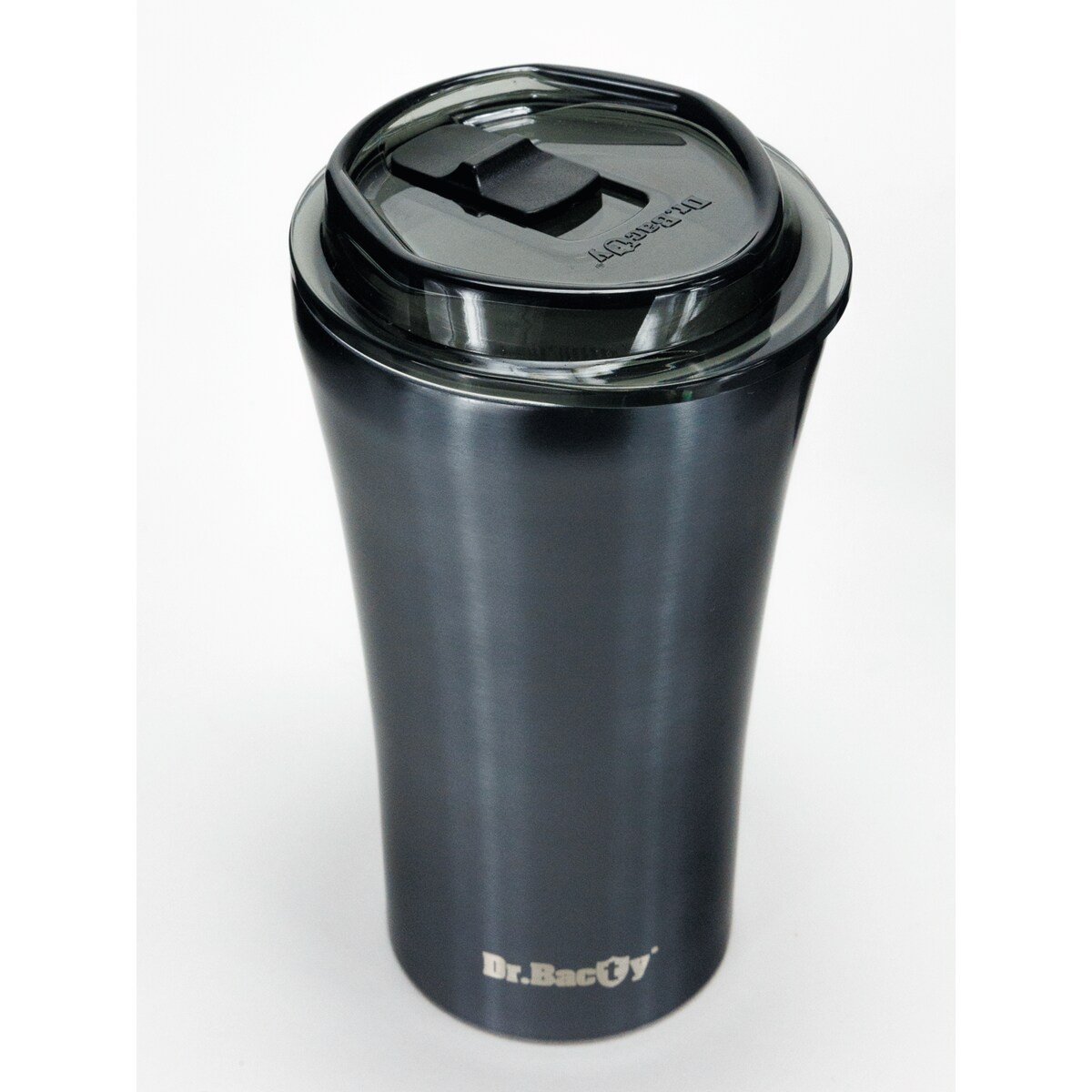 Kubek termiczny na kawę Dr.Bacty Apollo 2.0 - Smacznej kawusi - 360 ml - Gunmetal