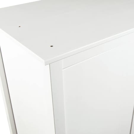 vidaXL Szafa 3-drzwiowa Hill, biała, 127x50x170 cm, lita sosna