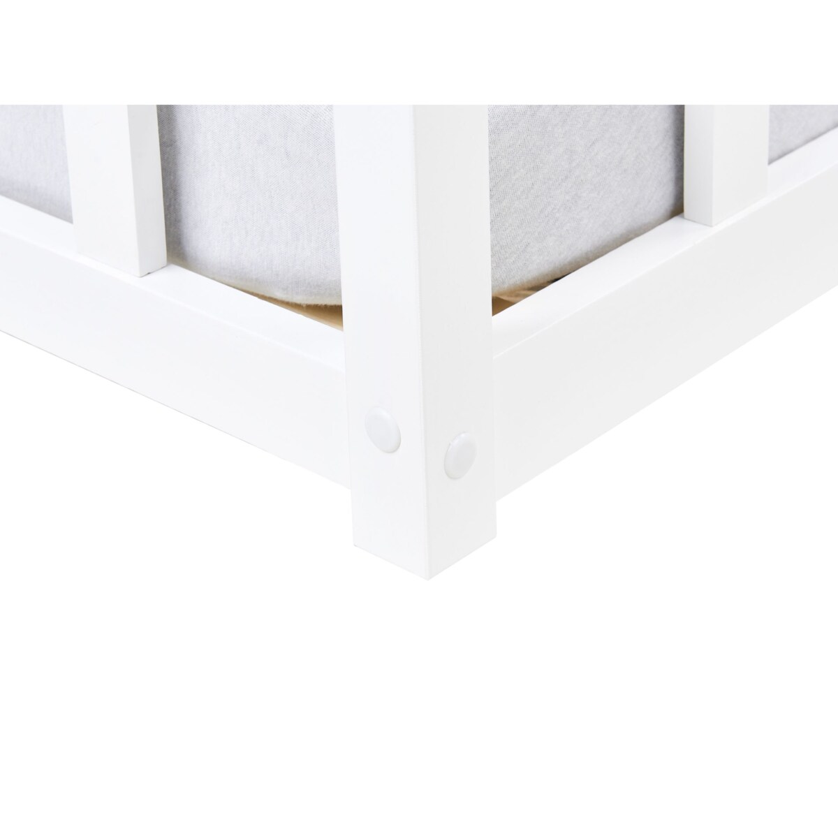 Łóżko dziecięce drewniane 90 x 200 cm białe MEYMAC