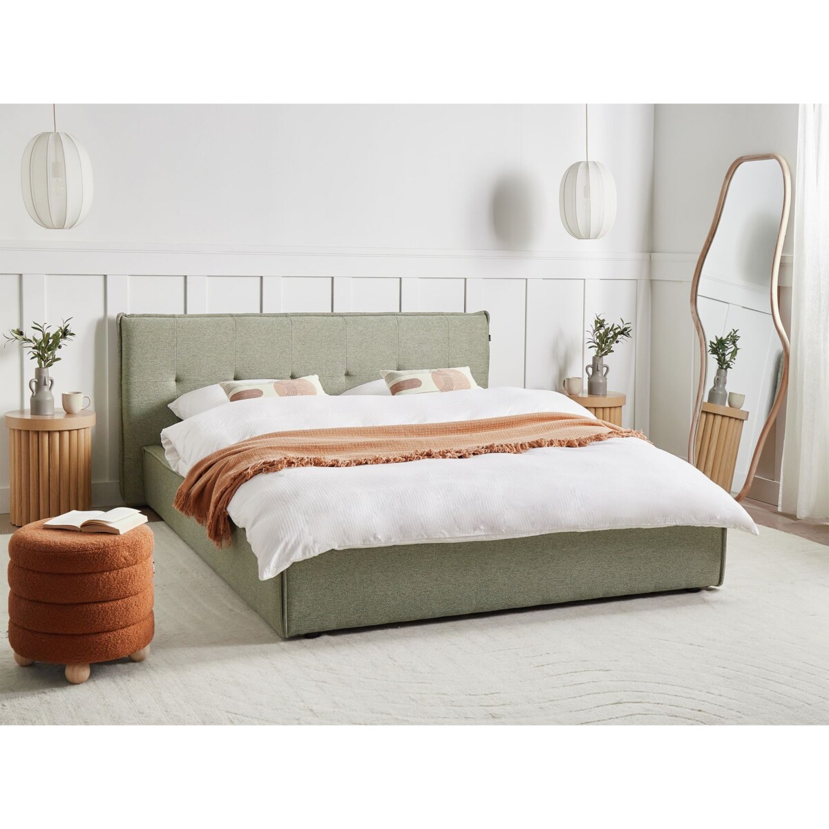 Łóżko wodne LESTRE 160 x 200 cm Zielony