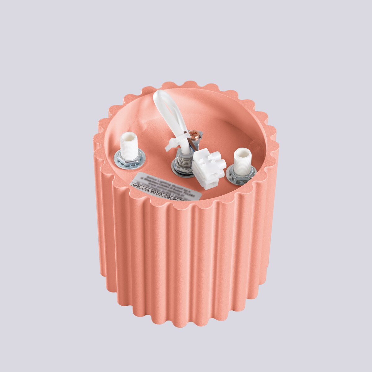 Plafon AURA 1 brzoskwiniowy GU10