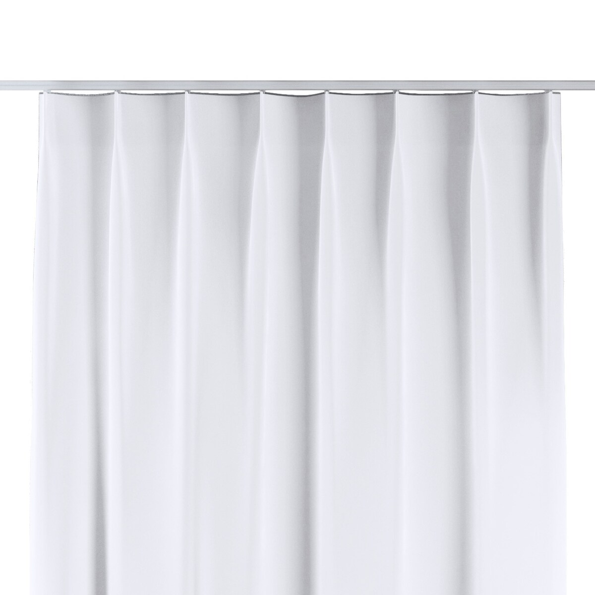 Zasłona na haczykach flex pojedynczych 130x245 śnieżnobiały