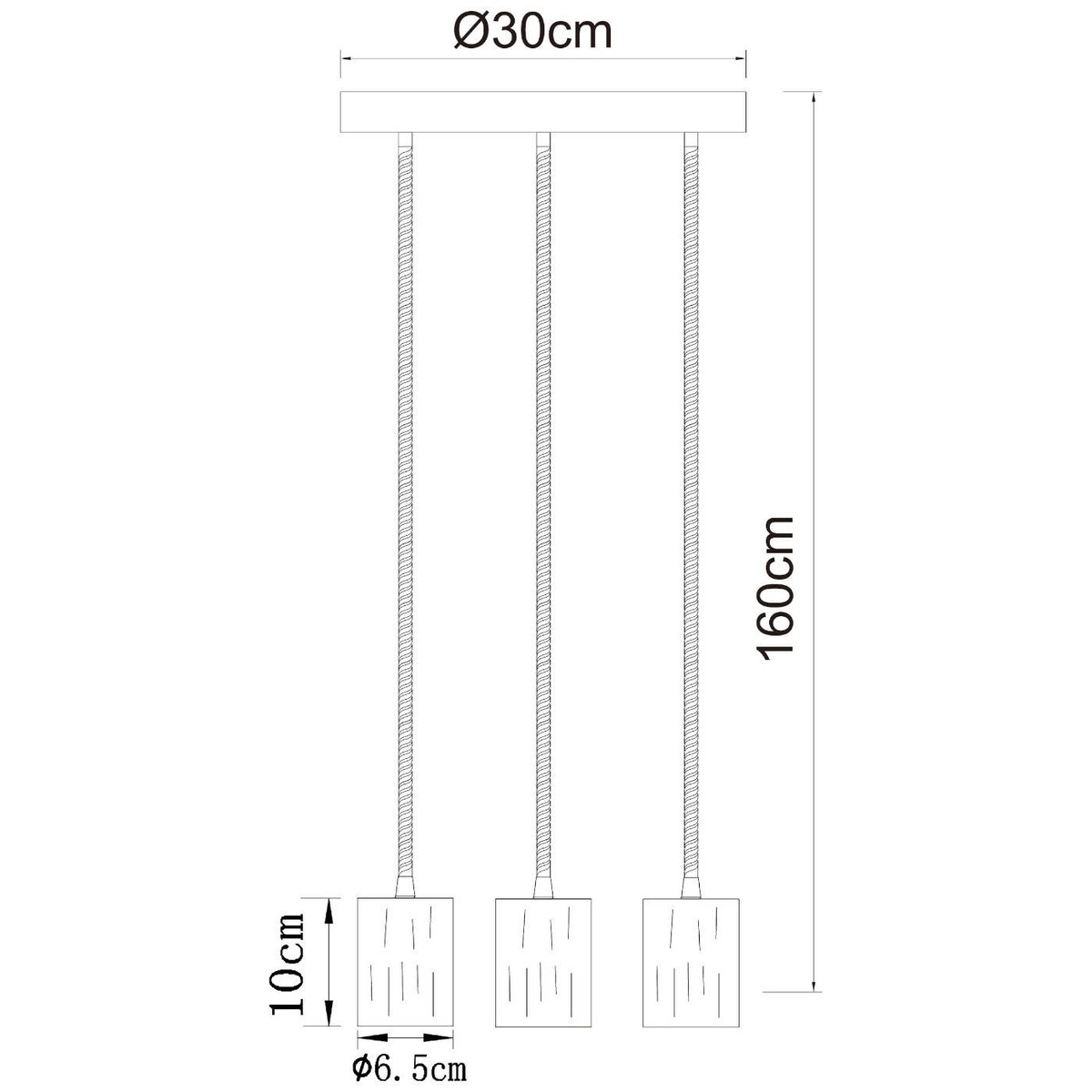 Wisząca LAMPA skandynawska FRIDA 69069-3H Globo metalowa OPRAWA pająk ZWIS hygge brązowy czarny
