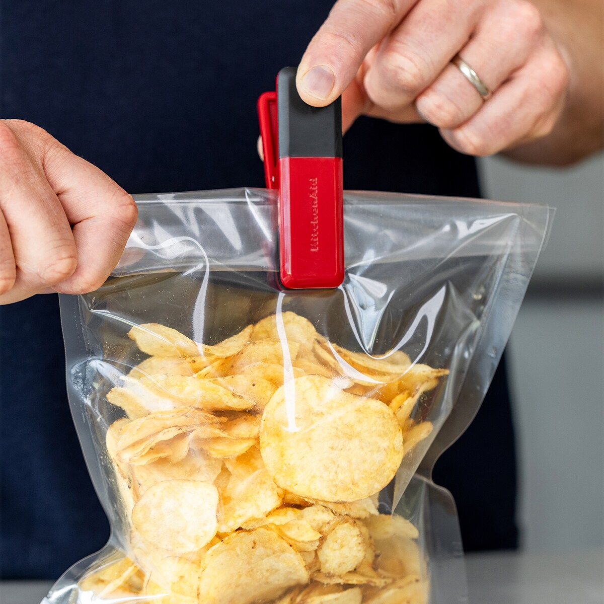 KitchenAid Zestaw 4 klipsów kuchennych Empire Red